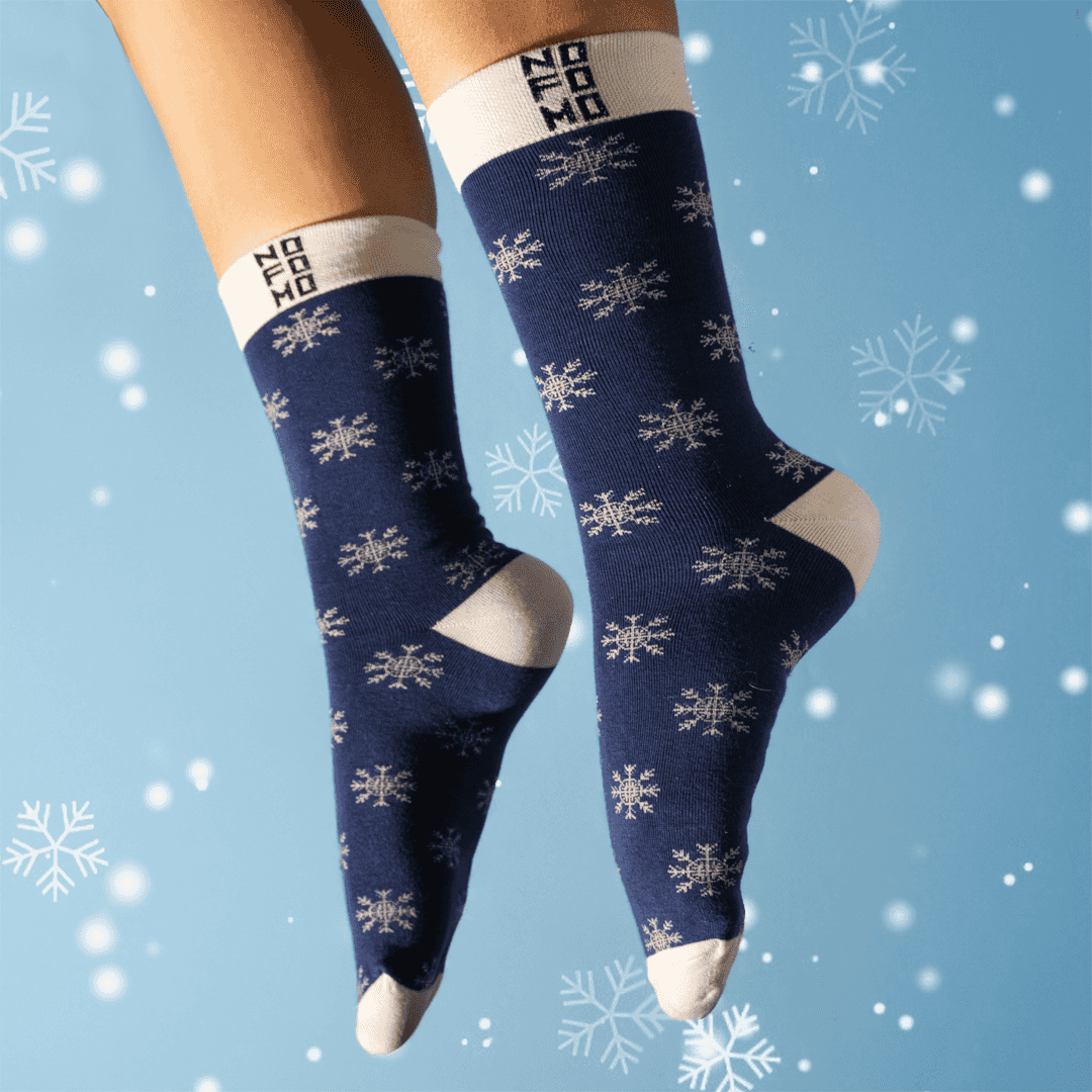 Snowflake - Crew Length Socks