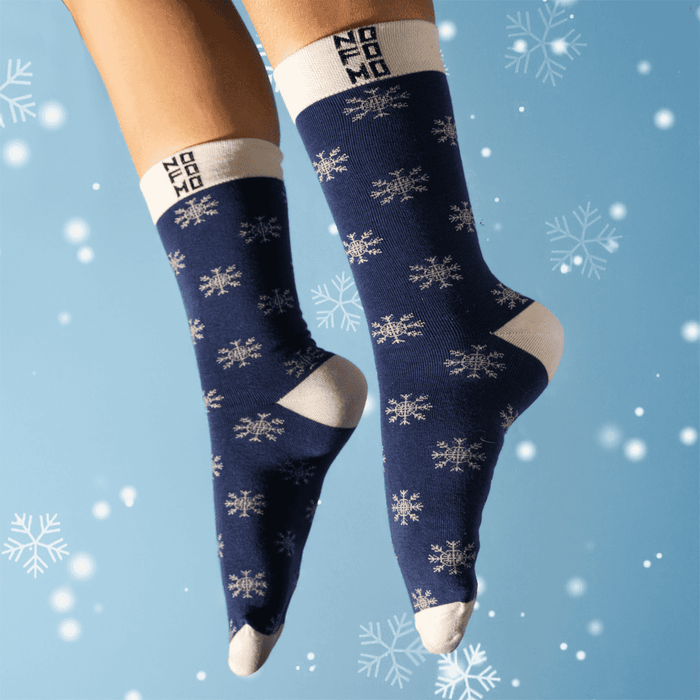 Snowflake - Crew Length Socks