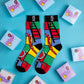 Snakes & Ladders - Crew Length Socks