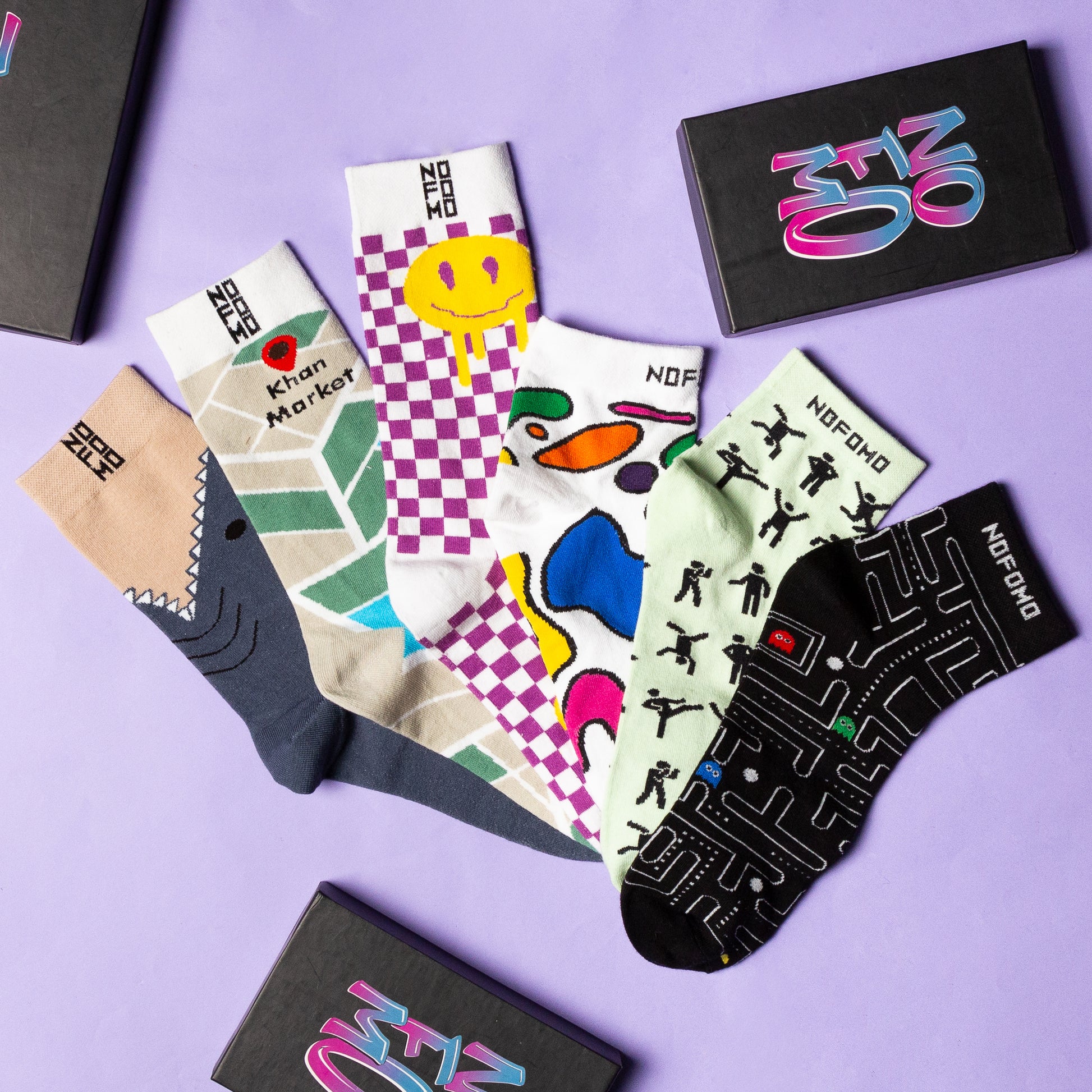 6-colourful-funky-pattern-cotton-crew-ankle-length-socks-box