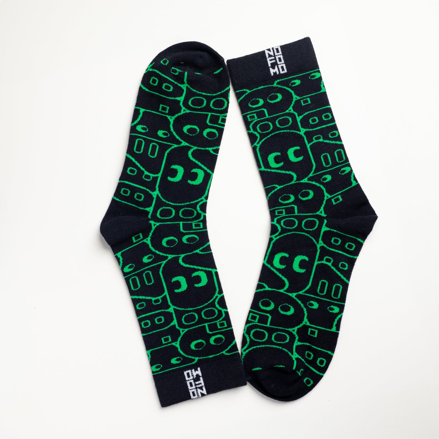 funky-black-cotton-socks-unique-design