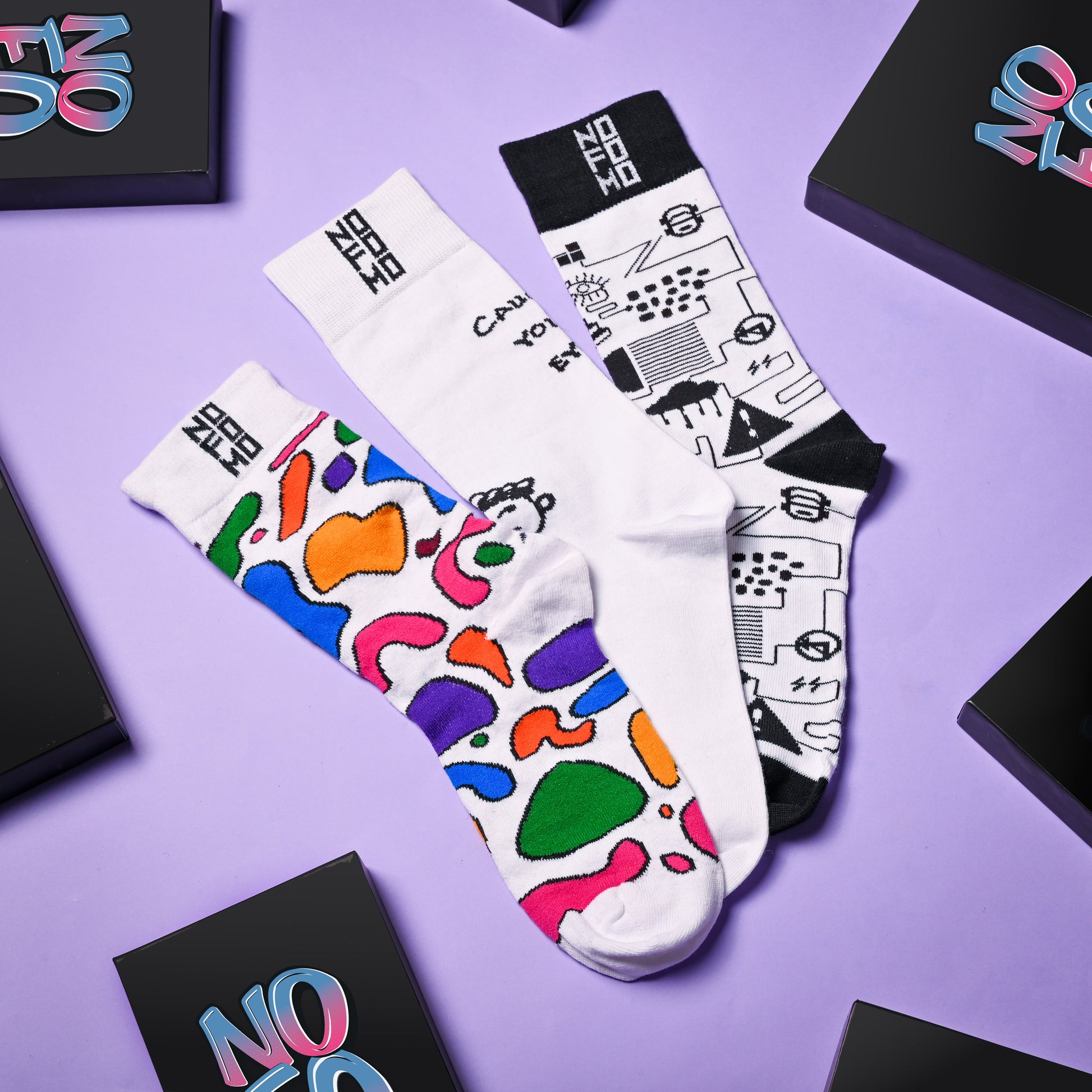 3-colourful-black-white-cotton-socks-box-unique-design