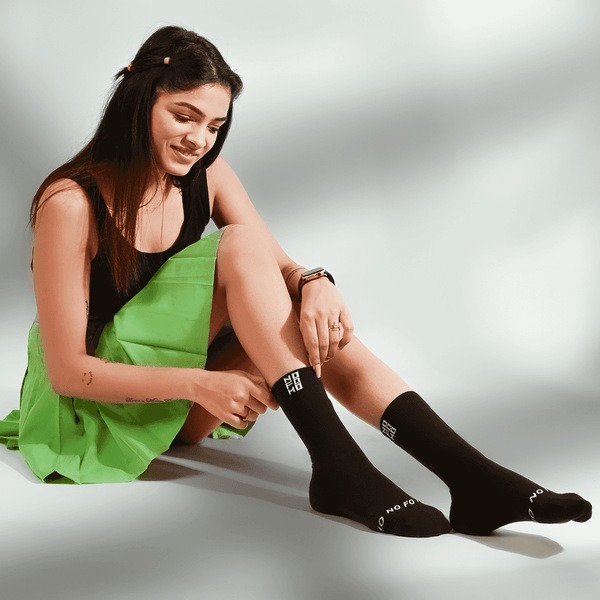 NFM Black - Crew Length Socks