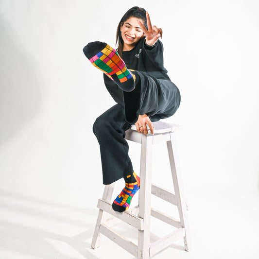 colourful-funky-pattern-cotton-crew-length-socks